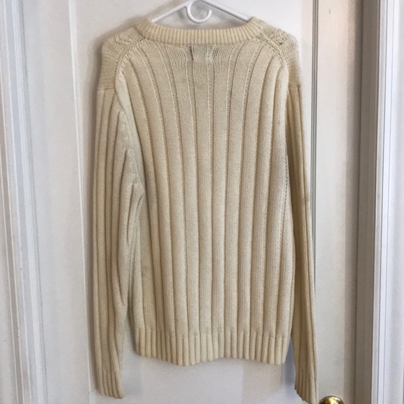 Men’s Cream knit sweater XL tall - Picture 4 of 4